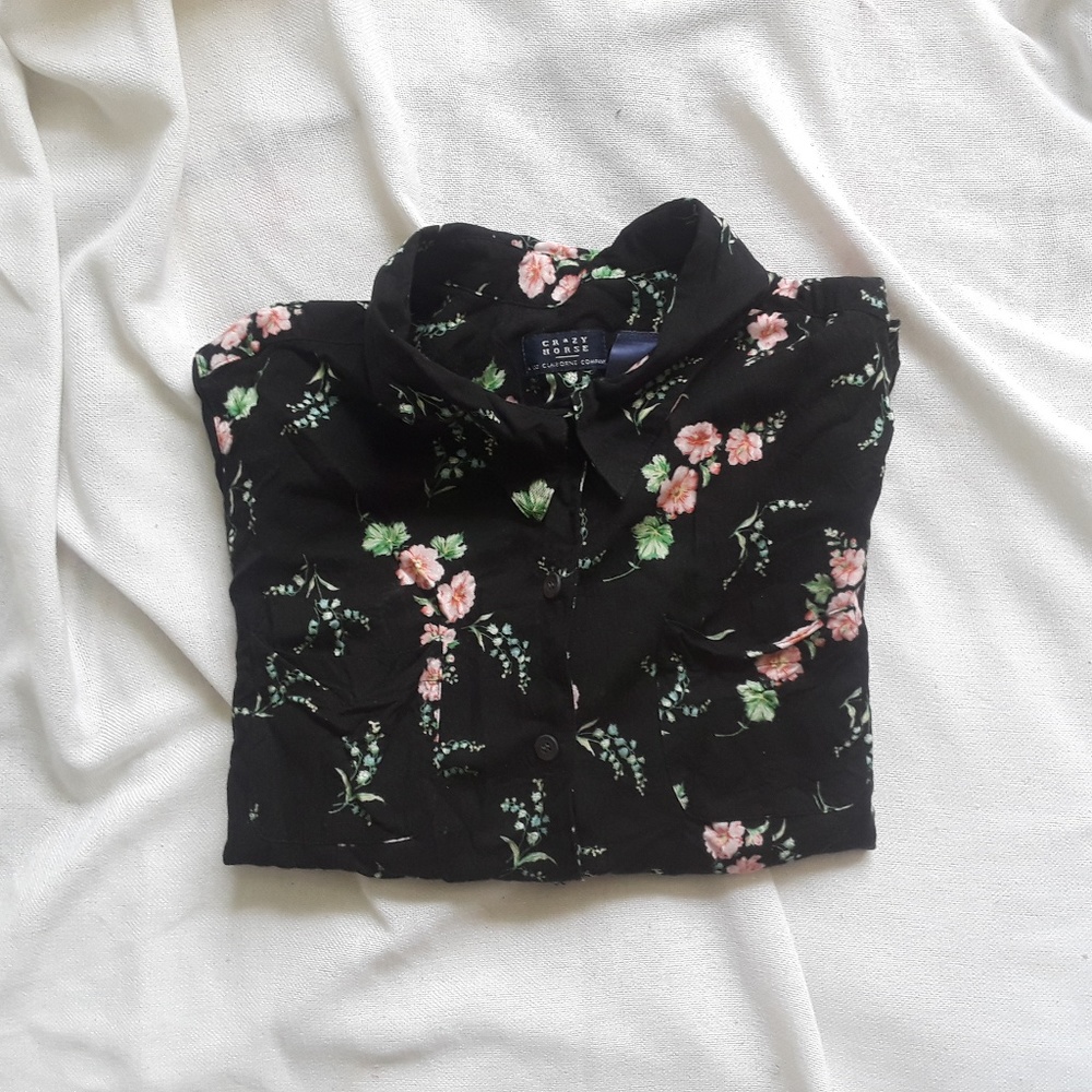 {Crazy Horse} Floral Shirt by Liz Claiborne